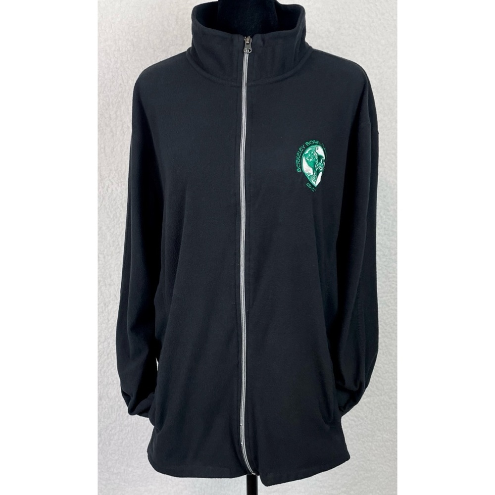 PORT AUTHORITY • Black/Green Berkeley Bowl Marketplace Full-Zip Fleece Jacket, L - Picture 12 of 16